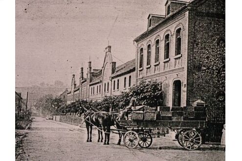 Firmenansicht um 1890 (heute Ostpreußenstraße 20a-22).