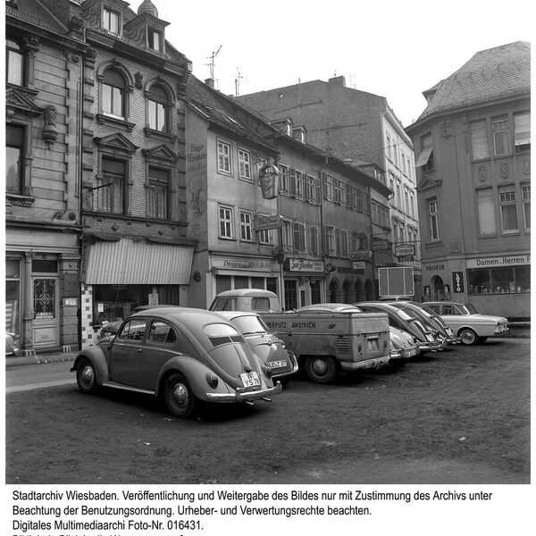 Binger Weinstuber "Der Eimer" in der Wagemannstraße, 1964
